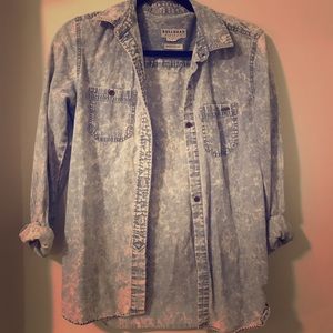 Acid washed button down
